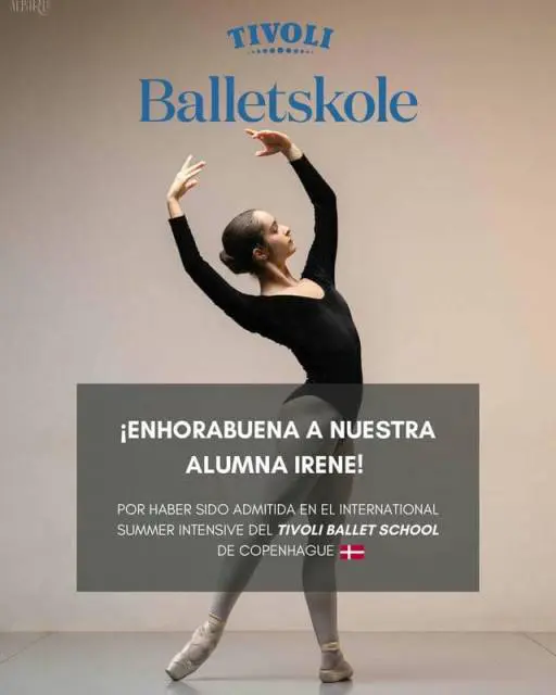 Irene admitida en el International Summer Intensive 2024 del Tivoli Ballet School