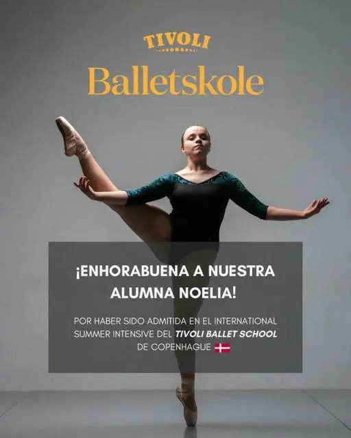 Noelia admitida en el International Summer Intensive 2024 del Tivoli Ballet School